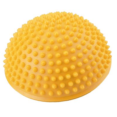 Keenso Foot Massage Ball, PVC Inflatable Half Yoga Ball, Exercise Trainer, Fitness Balance Ball for Athletes, Fitness Enthusiasts, Home Use, Office Relaxation