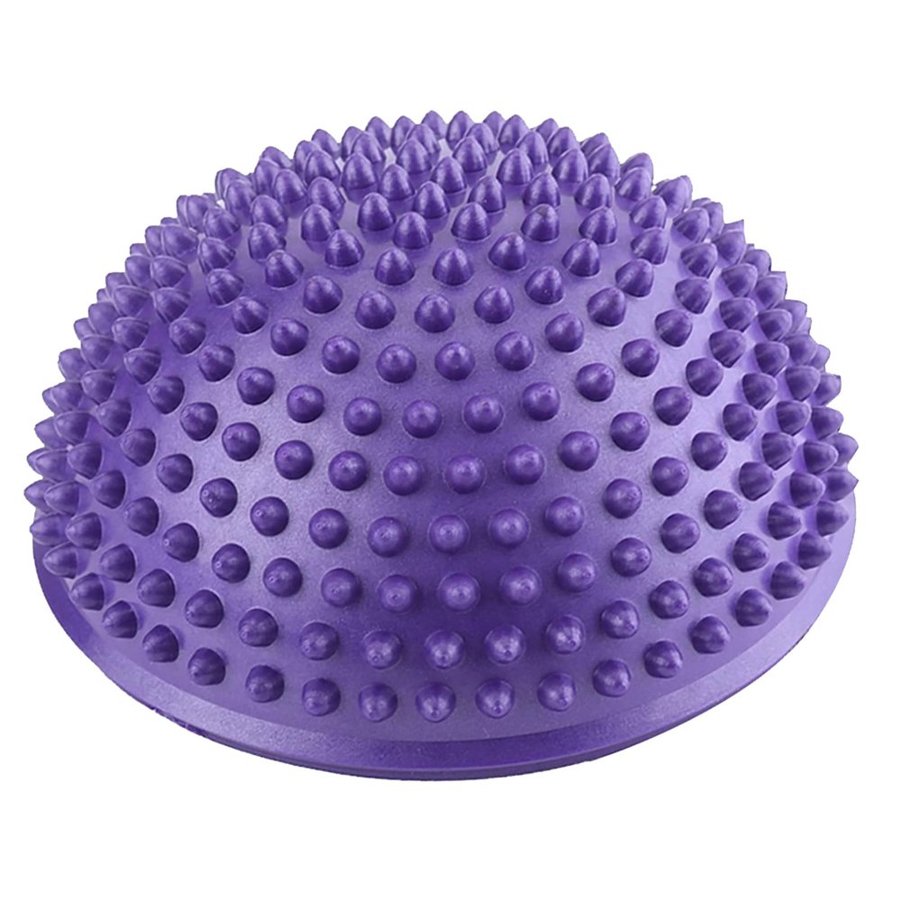 Keenso Foot Massage Ball, 8 Colors PVC Inflatable Half Yoga Balls Trainer for Fitness, Exercise, Balance, and Training