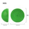Keenso Foot Massage Ball, 8 Colors PVC Inflatable Half Yoga Balls Massage Point Exercises Trainer Fitness Balance Ball (Green) Yoga/Workout Clothing view 2