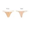 Closecret Cotton G-string, Women Panties Simple Thongs Lightweight Multi-Pack G-string&T-back (Large - X-Large, Beige) view 2