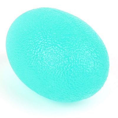 Egg Shaped Grip Ball, Silicone Massage Therapy Grip Ball for Wrist Finger Strength Exercise Stress Relief(Green)