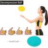 Egg Shaped Grip Ball, Silicone Massage Therapy Grip Ball for Wrist Finger Strength Exercise Stress Relief(Green) view 2