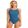 renvena Women Ballet Dance Leotard Spaghetti Straps Bodysuit Criss Cross Back Gymnastics Dance Jumpsuit Blue-green Large view 1