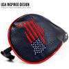 USA Golf Head Covers for Driver & Fairway Woods (Set of 3) - Premium Leather Headcovers, Designed to Fit All Woods and Drivers (Navy) view 2