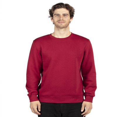 Threadfast Apparel Unisex Ultimate Crewneck Sweatshirt, Burgundy, XX-Large