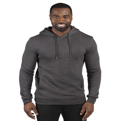 Threadfast Apparel Unisex Fleece Pullover Hooded, Charcoal Heather, XXX-Large