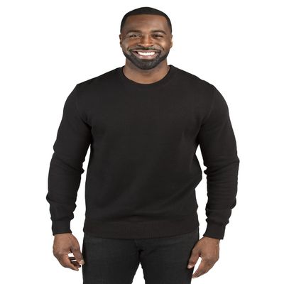 Threadfast Apparel Unisex Ultimate Crewneck Sweatshirt, Black, XXX-Large
