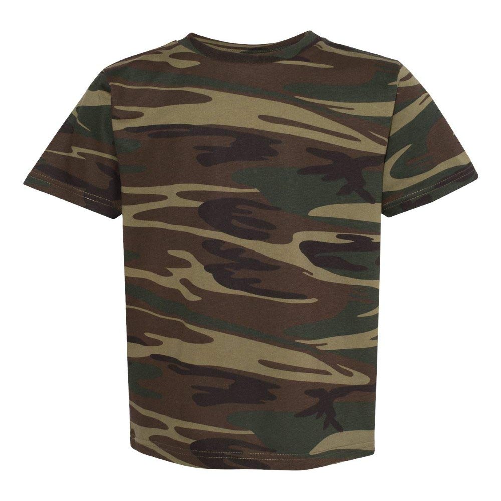Code Five Youth Camouflage T-Shirt L Green Woodland