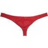 JAXFSTK Men's Low Rise Thong Sexy Men Underwear T-Back Panties Breathable Tangas 4-Pack Red XL view 3