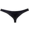 JAXFSTK Men's Low Rise Thong Sexy Men Underwear T-Back Panties Breathable Tangas 4-Pack Black Medium view 4