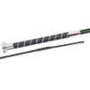 Fleck SilkTouch Ultralight Crystal Dressage Whip-110-Chrome view 1