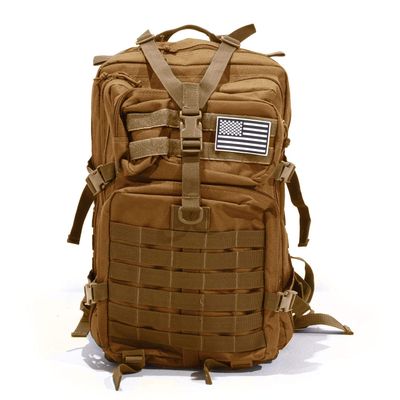 Sirius Survival 50L Expeditionary Tactical Backpack - Large Molle Bag (Tan)