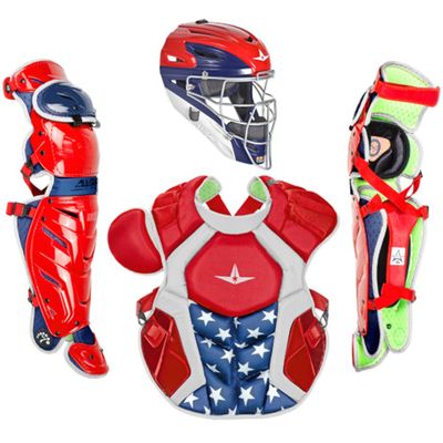 All-Star S7 Axis for Adults - Baseball Catching Equipment Kit (Catching Helmet, Chest Protector, Leg Guards), NOCSAE Standard (USA)