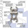 Conterra Scarab | Descender and Belay Device | Ideal for Search and Rescue or Fire Rope Rescue (Titanium) view 4