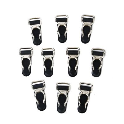 LoveinDIY 10pcs Corset Accessories Suspender Clips Clips Grips Hooks, Black, as described