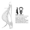 Epoch Integra Z-One Strung Lacrosse Head with Knot Lock Technology, White view 4