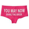 7 Years Southern You May Now Bang The Bride Funny SexyBoy Short Panty Gift for Honeymoon Wedding Night Lingerie (Small, Pink) view 1