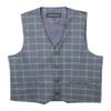 Spring Notion Boys' Plaid Checkers Tartan Suit Vest Waistcoat Light Blue/Grey 3T view 1
