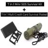 EZTEK Emergency Survival Tool, Flashlight, Mirror Compass, Safety Whistles, Credit Card Pocket Tool- Total 18 Function view 2