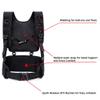 Tactical Padded Battle Belt with Detachable Suspender Straps for Patrol Army Training Outdoors Duty Black view 2