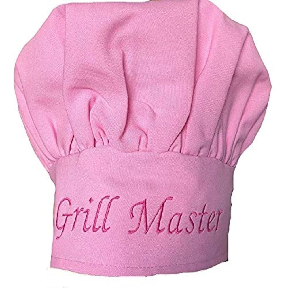 CHEFSKIN Grill Master Pink Chef Hat, Fully Adjustable Great Gift