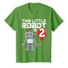 2 Year Old Robot Birthday Robots Science Robotics 2nd Gift T-Shirt view 1