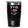 HollyWood & Twine 40th Birthday Gift for Women Funny 40th Birthday Party Ideas for Her Turning 40 Years Old Mug Over The Hill Happy 40th Birthday Tumbler Funny Gift Flo view 1