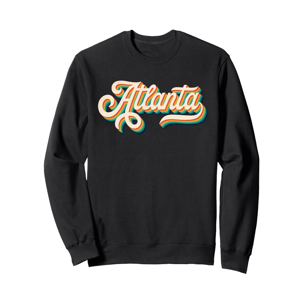 70s Vintage Retro Atlanta Georgia Throwback USA Souvenir Sweatshirt