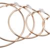 5 Pairs Gold Clip on Earrings Hoop Non Piercing Women Clip Earrings for Women, 5 Sizes view 4