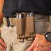 United States Tactical UST-MOL017302 Double Pistol Mag Pouch - Coyote view 2