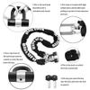 BIGLUFU Motorcycle Lock Chain Locks with 4Keys 16mm U Lock, 150cm/5ft Heavy Duty Long Chain, Cut Proof 12mm Thick Chains, Ideal for Motorcycles, Motorbike, Bike, Generator, Gates, Bicycle, Scooter view 3