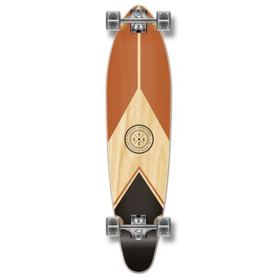 Yocaher Earth Series (Mountain) Complete Kicktail Skateboards Longboard w/BlackWidow Premium 80A Grip Tape Aluminum Truck ABEC-9 Bearing 70mm Skateboard Wheels