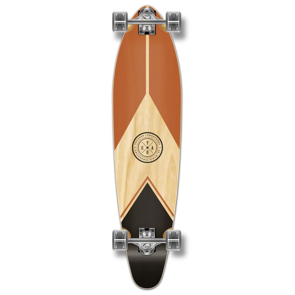 Yocaher Earth Series (Mountain) Complete Kicktail Skateboards Longboard w/BlackWidow Premium 80A Grip Tape Aluminum Truck ABEC-9 Bearing 70mm Skateboard Wheels