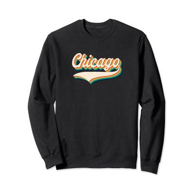 70s Vintage Retro Chicago Illinois Throwback USA Sweatshirt