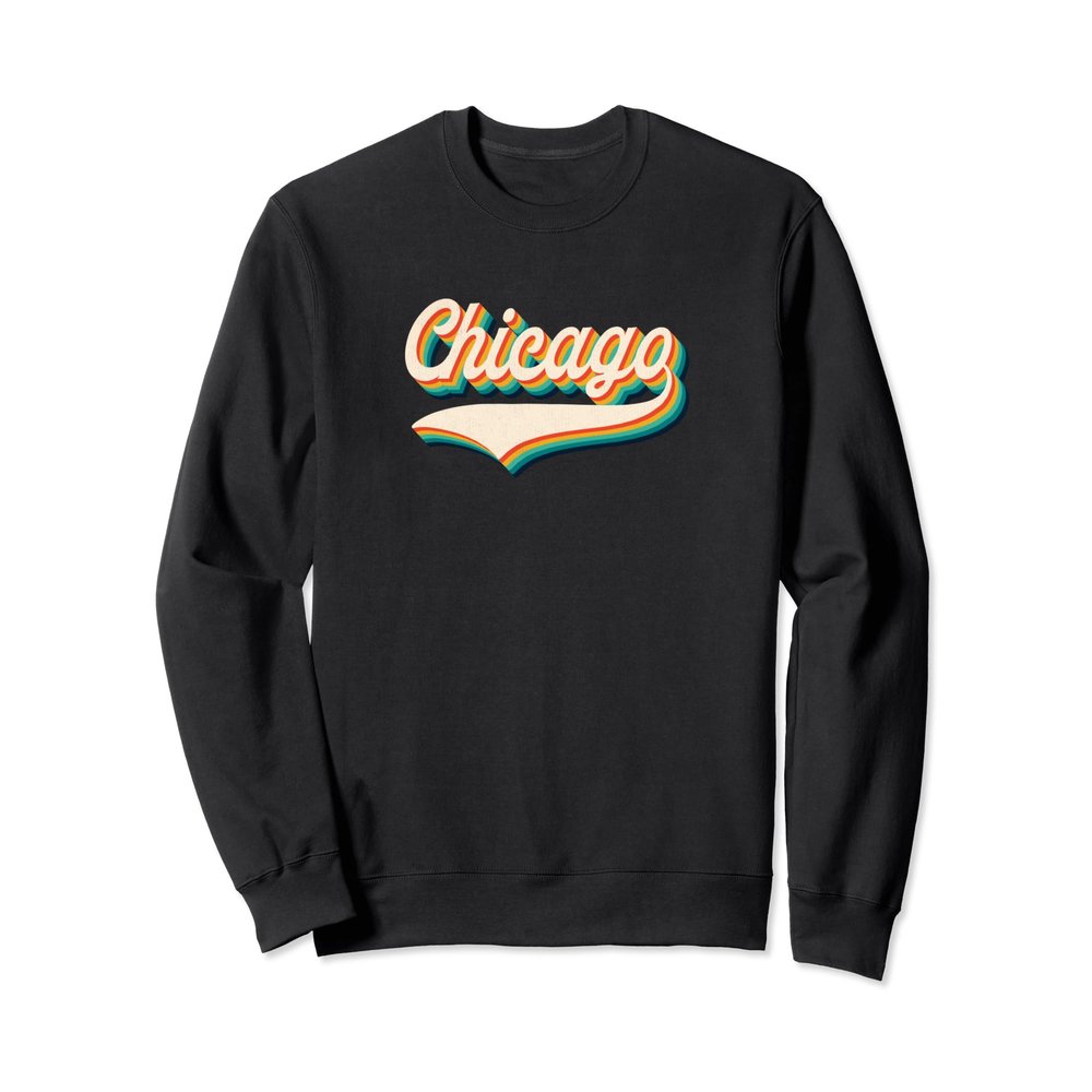 70s Vintage Retro Chicago Illinois Throwback USA Sweatshirt
