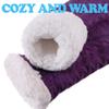 SDBING Women's Winter Super Soft Warm Cozy Fleece Lined Fuzzy Slipper Socks with Grippers (Purple, 6-10) view 4