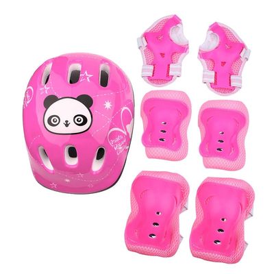Keenso 7Pcs/Set Children's Sports Skateboard Skate Protective Gear, 2 Colors Sports Protective Pads Set Equipment for Skateboard() Outdoor Scooter