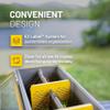 Plano EDGE Premium Spinnerbait Tackle Utility Box, Clear and Yellow, Rust-Resistant Storage, Waterproof Tackle Tray Organizer for Buzz Baits, Swimbaits, and Crankbaits view 3