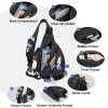 TUDEQU Sling Bag for Women,8 Pockets Sling Bag One Strap Small Crossbody Backpack for Women,19L Sling Backpack Travel Hiking Outdoor Walking Daypack view 3