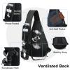 TUDEQU Sling Bag for Women,8 Pockets Sling Bag One Strap Small Crossbody Backpack for Women,19L Sling Backpack Travel Hiking Outdoor Walking Daypack view 4