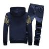 Men Casual Jackets+Pants Two Pieces Sets Warm Thick Hoodies Sportswear Tracksuit view 2