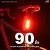 Cygolite Hotrod  90 Lumen Bike Tail Light - 6 Night & Daytime Modes Wide Glowing LEDs- Compact & Sleek IP64 Water Resistant Sturdy Flexible Mount- USB RechargeableGreat for Busy Roads view 2
