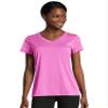 Hanes womens Sport Heathered Performance V-neck Tee Shirt, Fresh Berry Heather, Small US view 1