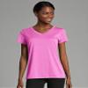 Hanes Women's V-Neck T-Shirt, Fresh Berry Heather, X Large view 3