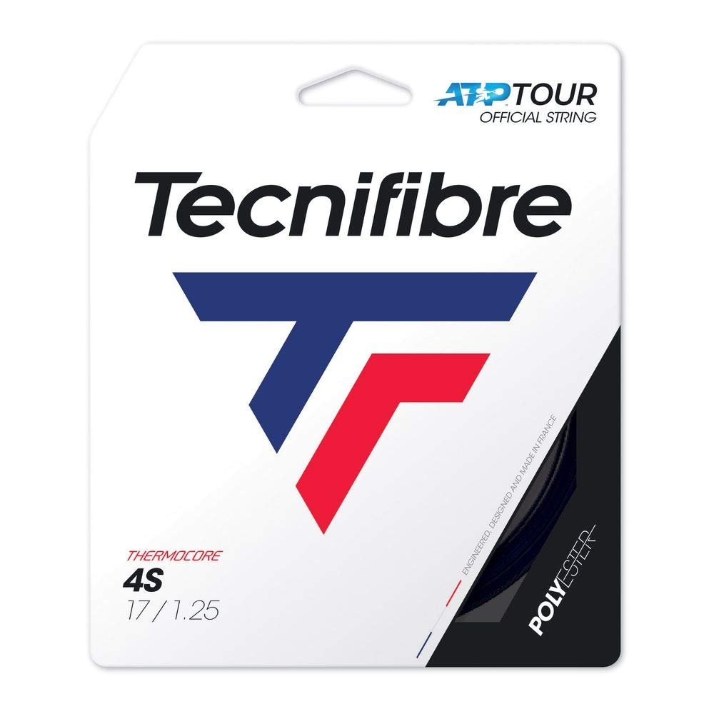 Tecnifibre 4S Unisex Adult's Tennis Rope 1.25/12 m Black