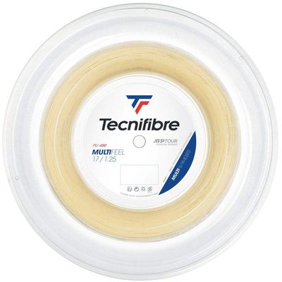Tecnifibre Unisex  Adult's rolle 200M MULTIFEEL 1.25 Tennis Strings, Natural
