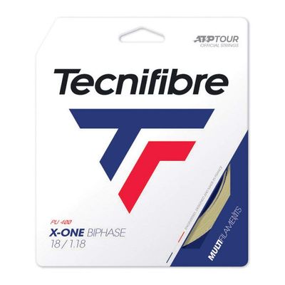 Tecnifibre X-One Biphase Tennis String 1.18mm Natural - 12m Set