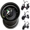 Harley scooter car drive motor wheel 60V 72V hub motor electric motorcycle Citycoco scooter electric bicycle motor wheel view 1