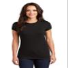 District Women's Fitted Perfect Tri Tee. DT155 XS Black view 1