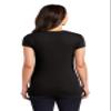 District Women's Fitted Perfect Tri Tee. DT155 XS Black view 2